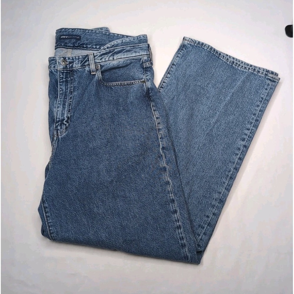 NWT Levi's Women's 32 Made & Crafted Hip Hugger‎ Wide Leg Jeans Light Wash High